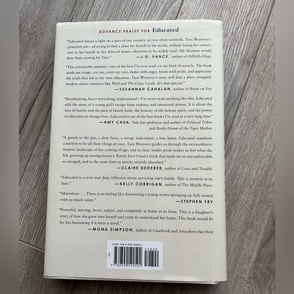 "Educated" a memoir Chronical book by Tara Westover - Picture 3 of 4